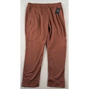 AL1VE Jogger Pants Mens XL Brown Qwick-Dry Wicking Comfort Fit Jogger Drawstring